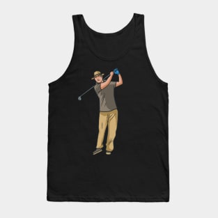 Golfer - Golf Swing Tank Top